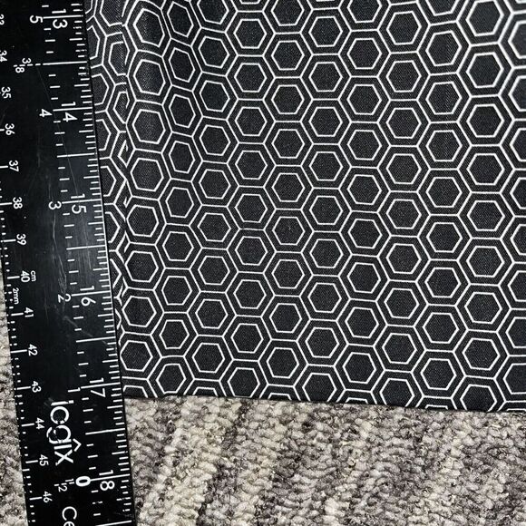 Worthington Womens Capri Pants 8P Petite Black White Honeycomb Pattern Office‎ - Picture 7 of 9
